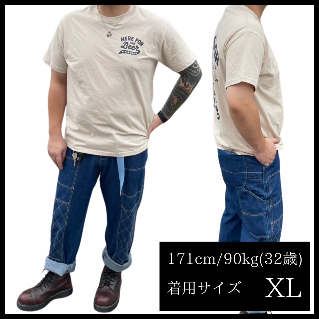 ［デブ好き女子ウケ抜群‼︎］HERE FOR THE Beer T-shirt