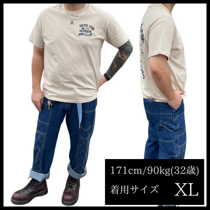 ［デブ好き女子ウケ抜群‼︎］HERE FOR THE Beer T-shirt