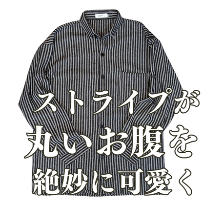 ［白Tシャツとコレで充分‼︎］ストライプシャツ