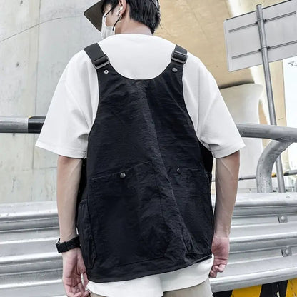［BIGベストはデブのマストアイテム‼︎］2WAYアウトドアベストBAG