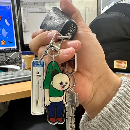 ［おじさんのアクセント］おじさんキーホルダー