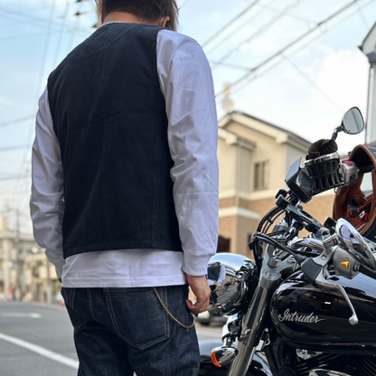 ［ガシガシ使えるデブのためのベスト］ツイルワークベスト