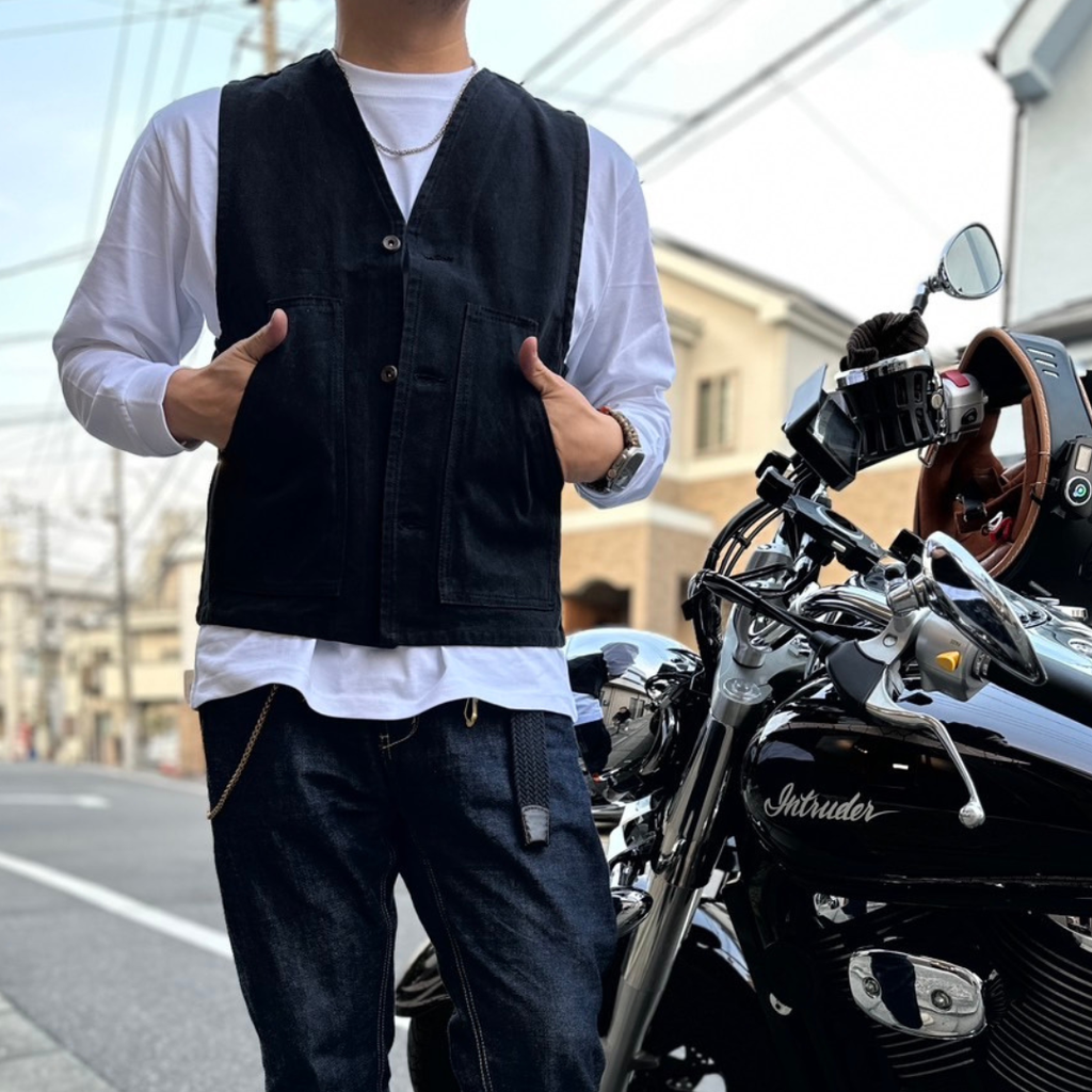 ［ガシガシ使えるデブのためのベスト］ツイルワークベスト