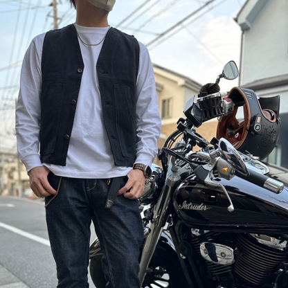 ［ガシガシ使えるデブのためのベスト］ツイルワークベスト