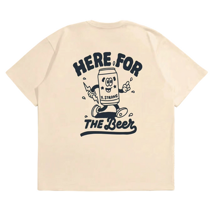 ［デブ好き女子ウケ抜群‼︎］HERE FOR THE Beer T-shirt