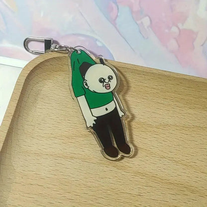 ［おじさんのアクセント］おじさんキーホルダー