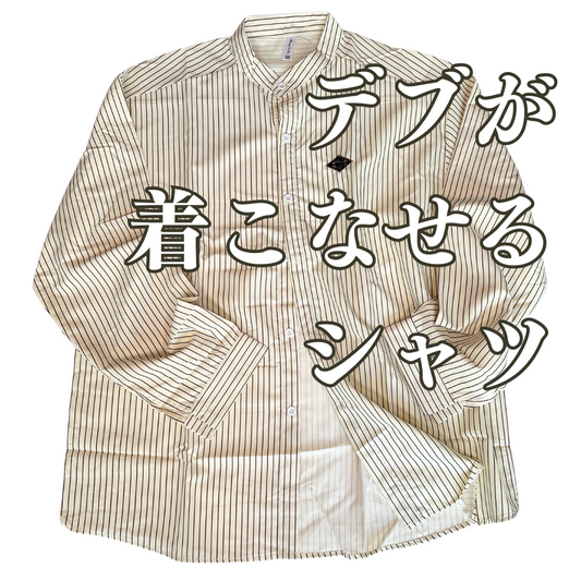 ［5WAY着こなし］スタンドカラークラシックストライプシャツ